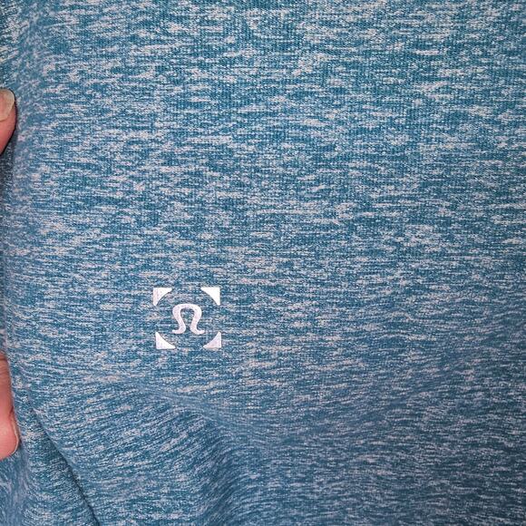 Lululemon Surge Warm Full ZipHeathered Laguna size Large - Picture 6 of 8